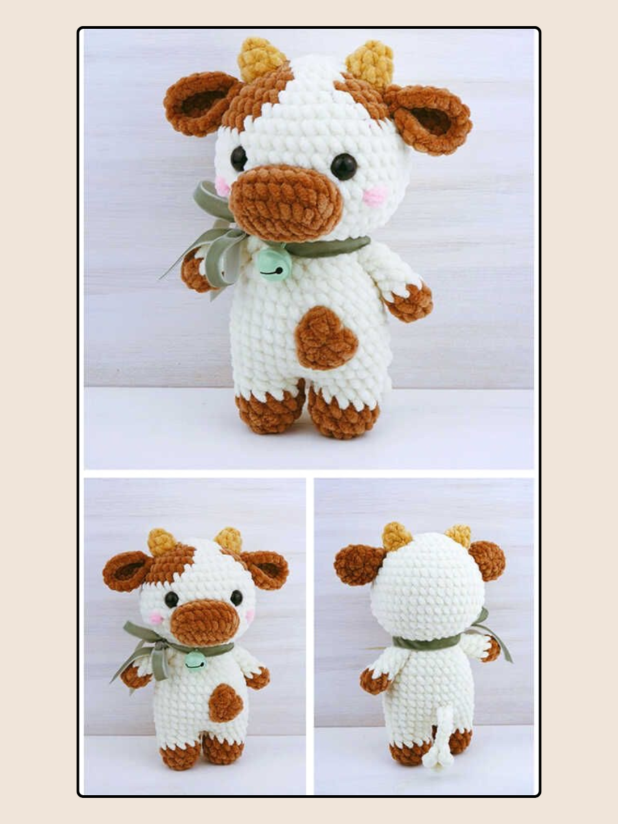 Cow Plushie - Masterclass - The Crochet Boy