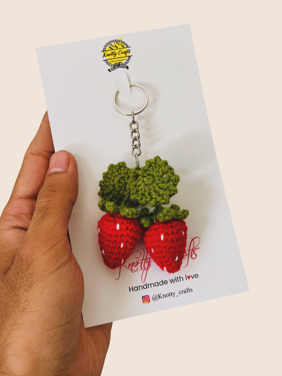 Strawberry Keychain - Masterclass - The Crochet Boy
