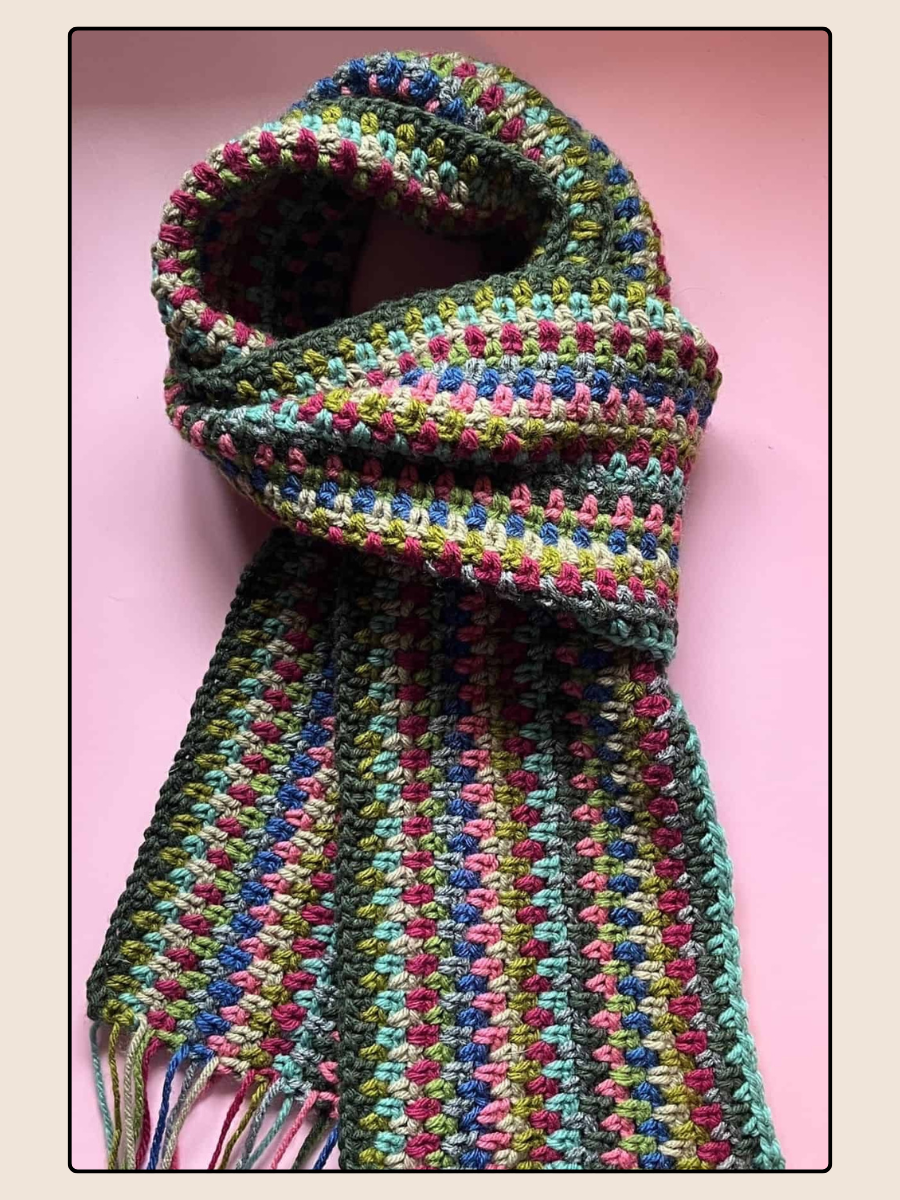 Moss Stitch Scarf - Masterclass - The Crochet Boy