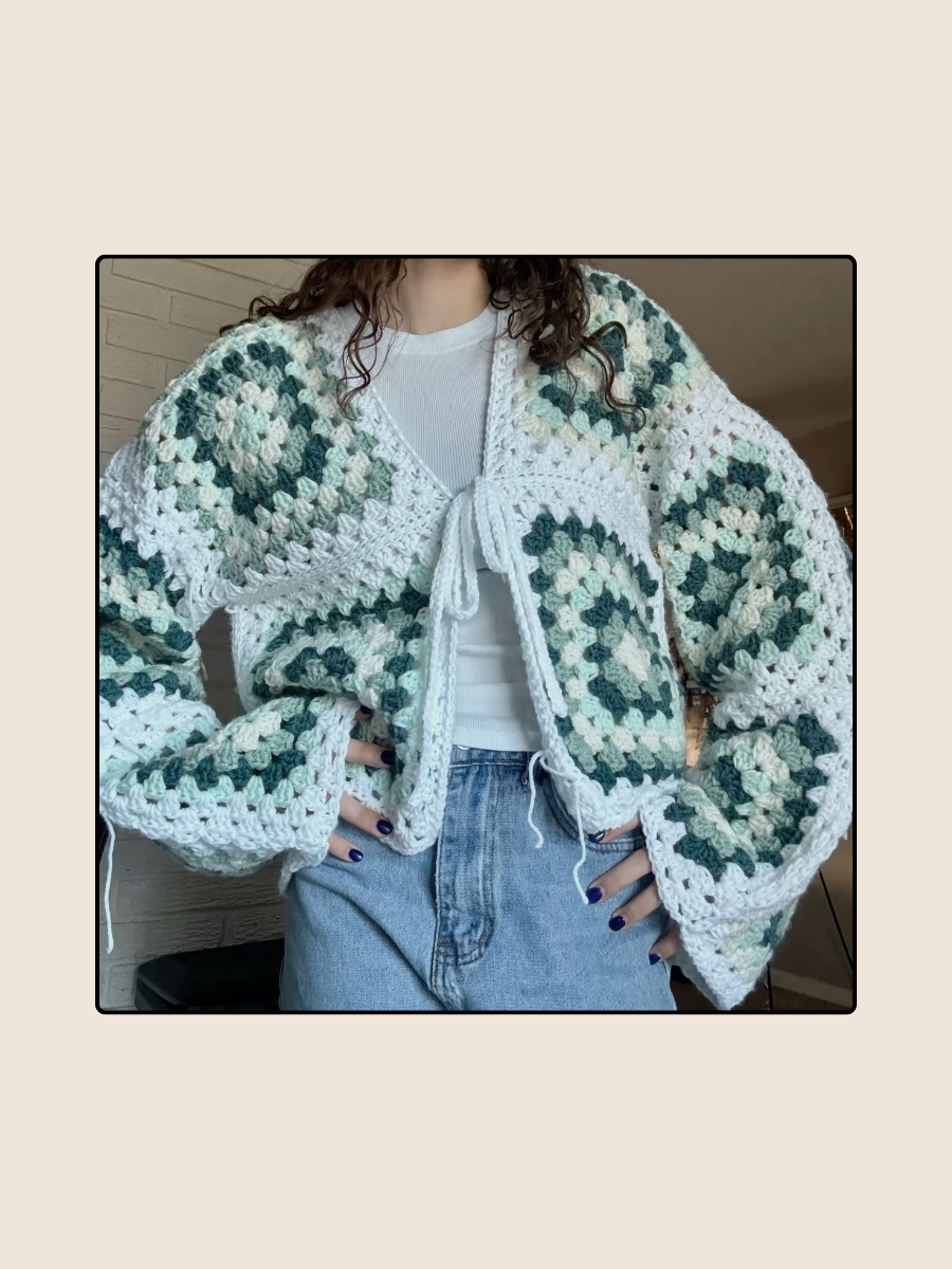 Big Squares cardigan - Masterclass - The Crochet Boy