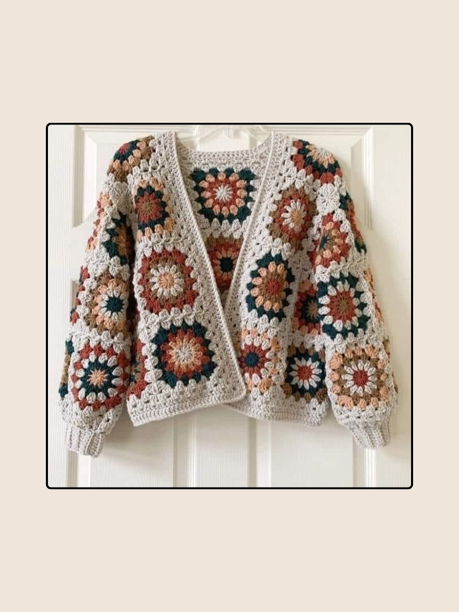 Granny Squares cardigan - Masterclass - The Crochet Boy